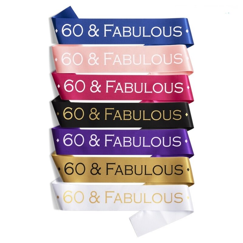 60 & Fabulous Sash