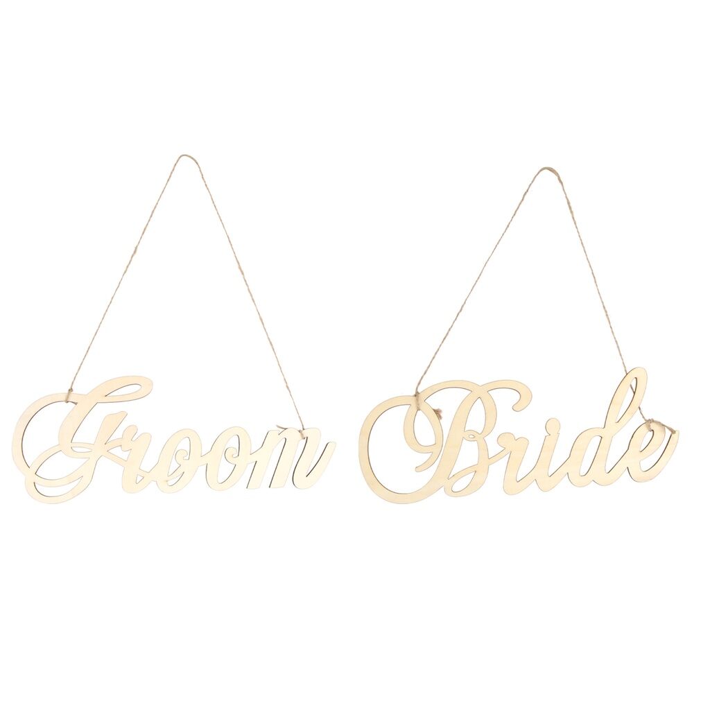 Bride & Groom Wooden Sign