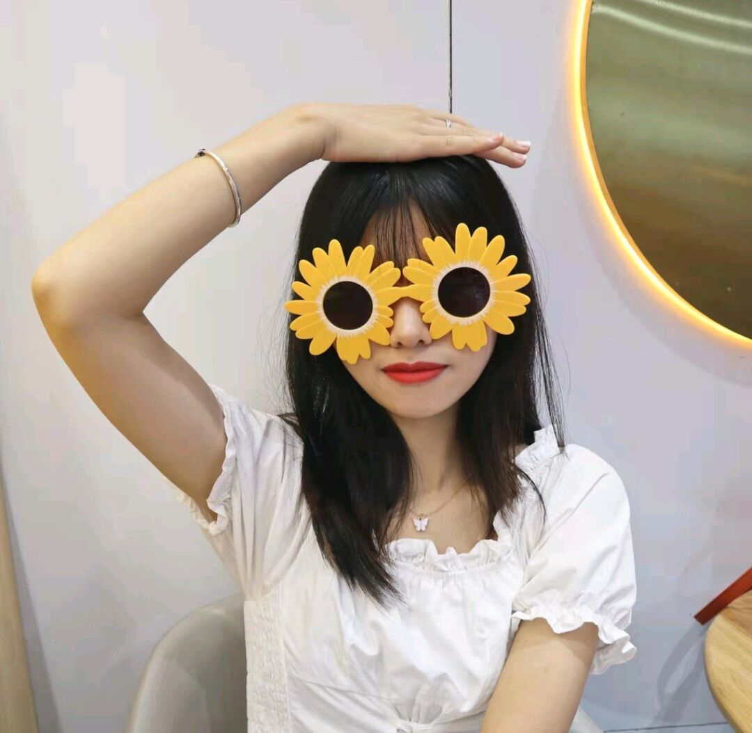 Daisy Flower Glasses