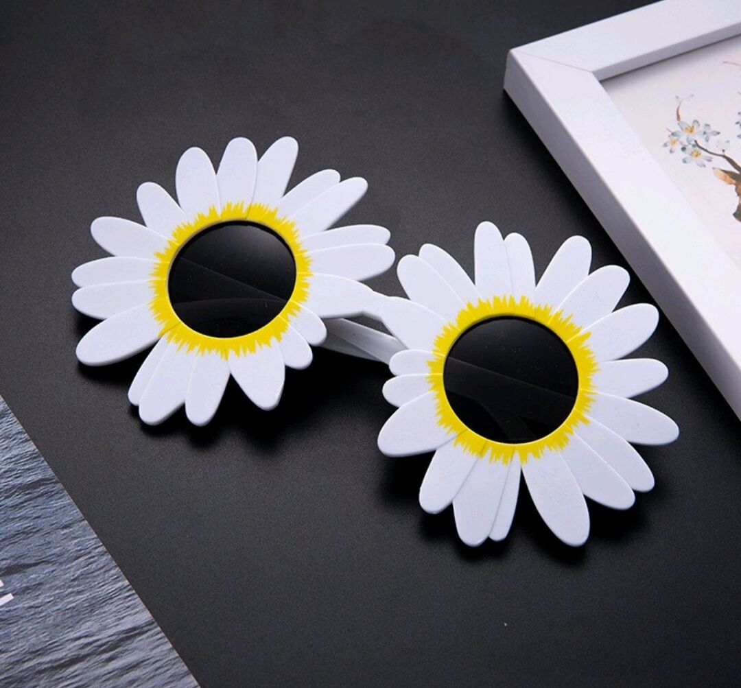 Daisy Flower Glasses