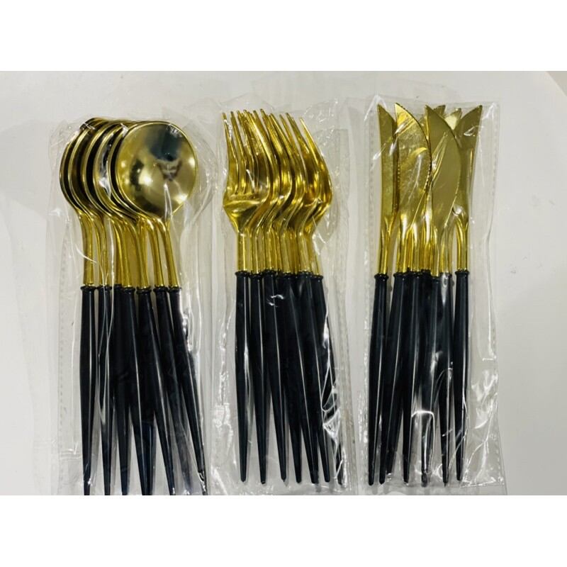 Disposable Black Spoons
