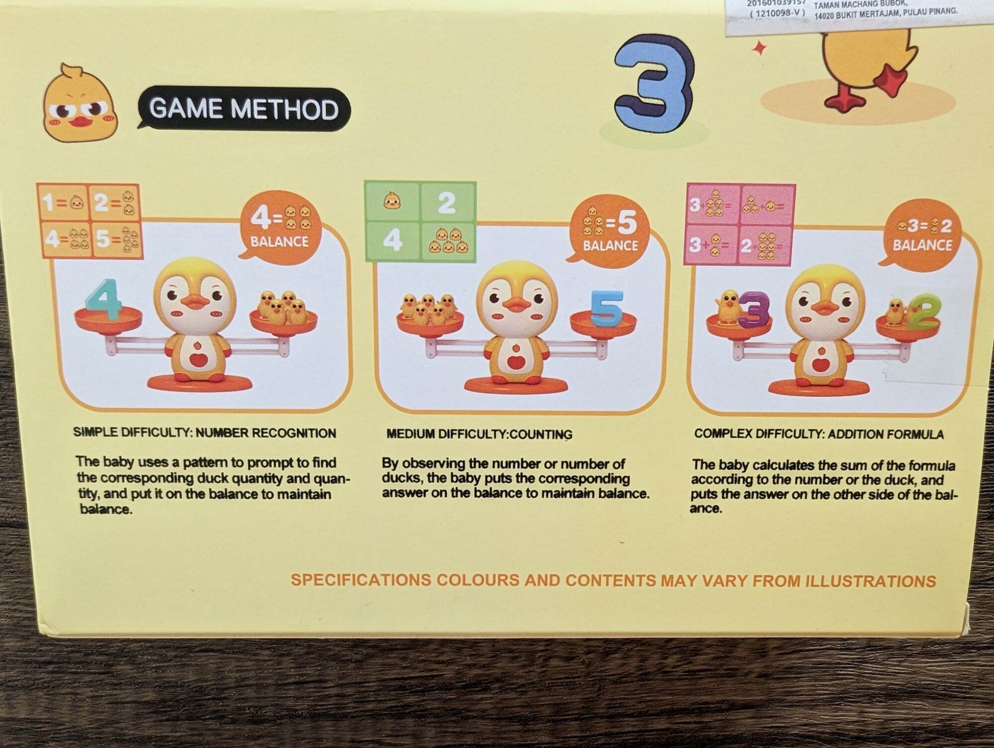 Duck Balance Scale Toy