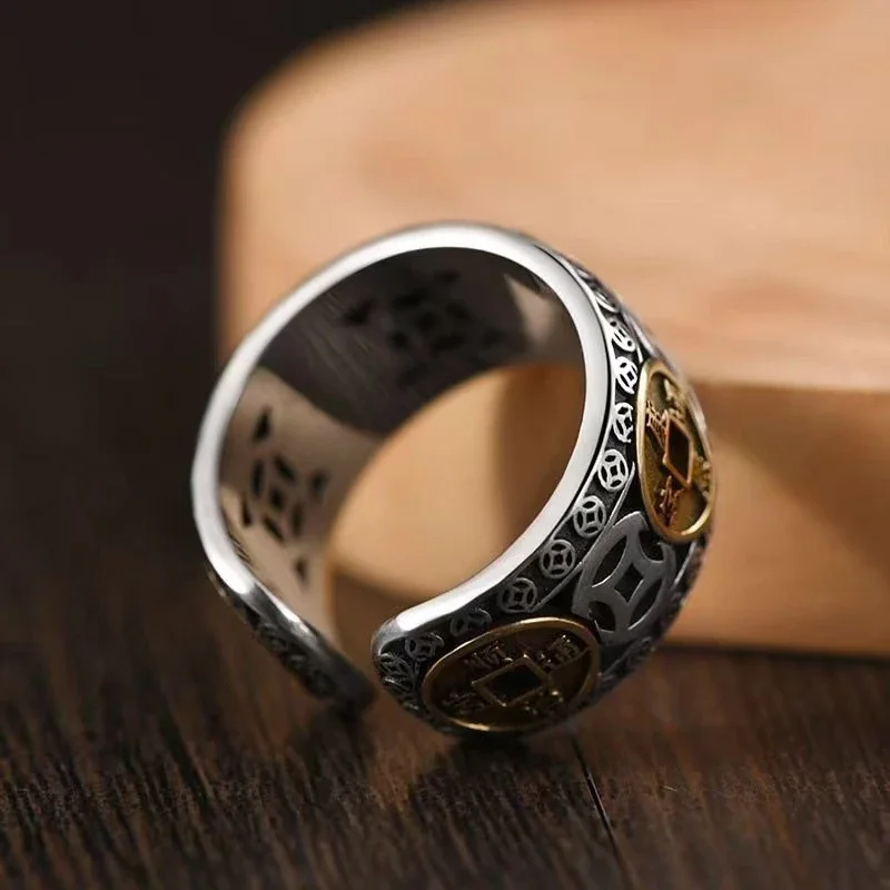 Emperor Five Coin Copper Ring