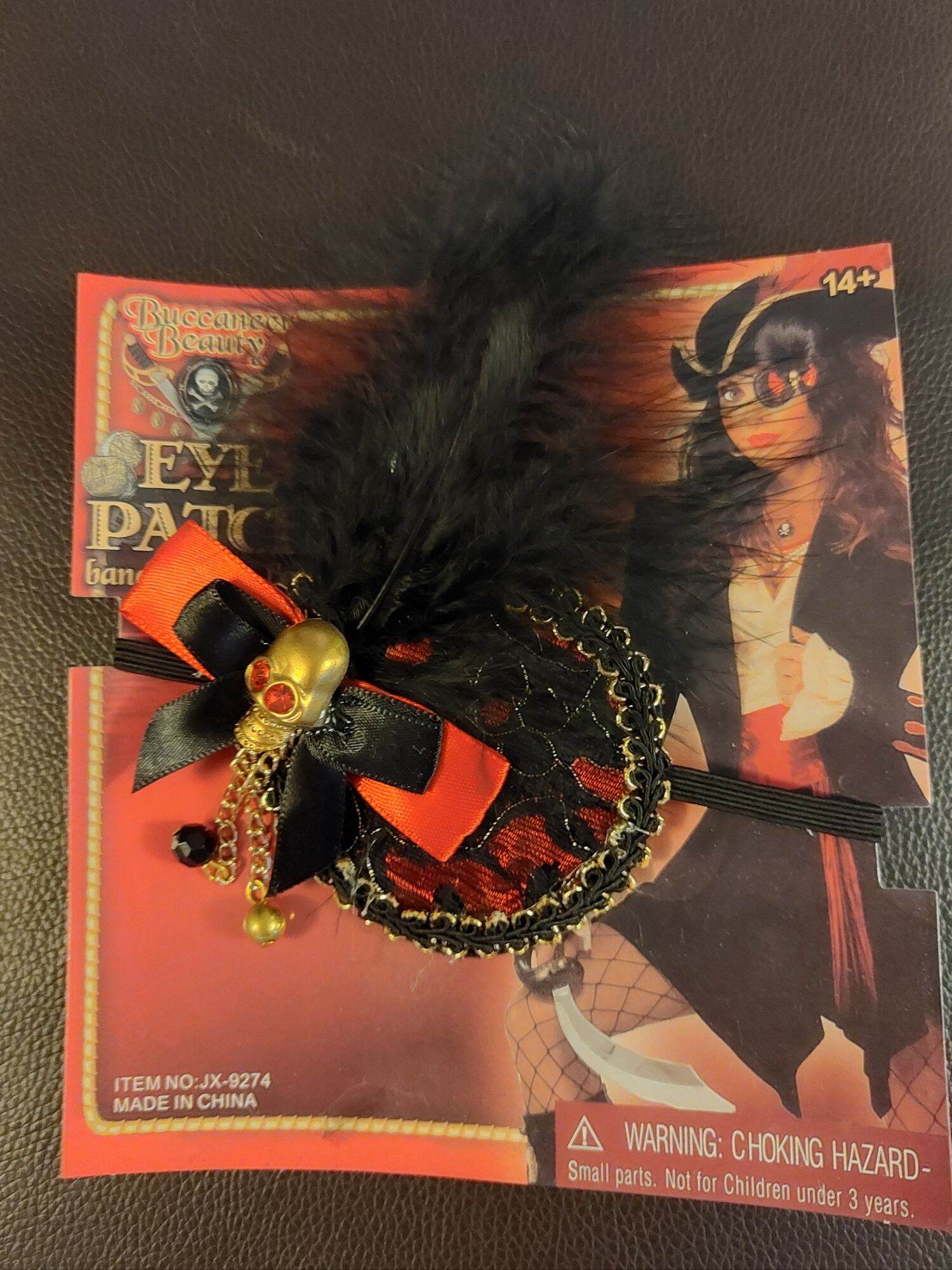 Feather Pirate Eye Patch