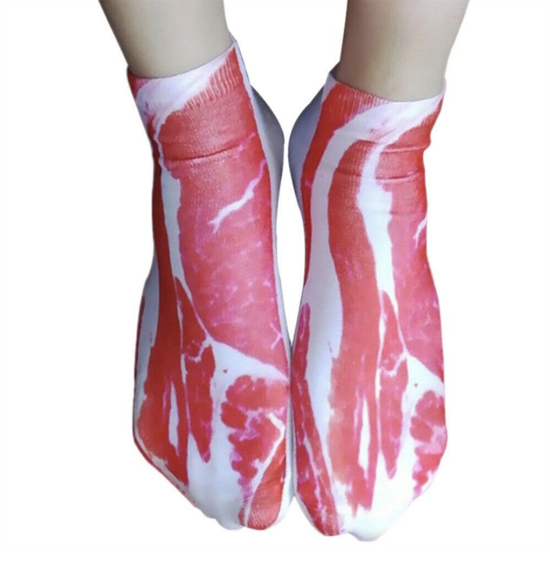 Funny Bacon & Steak Socks
