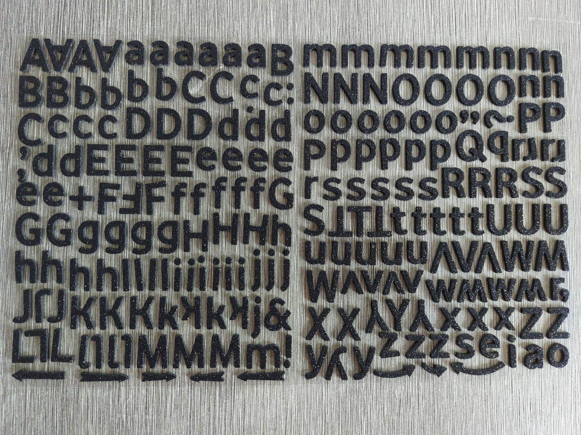 Glitter Alphabet Stickers