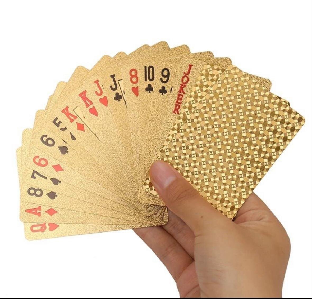 Gold Foil Poker Cards
