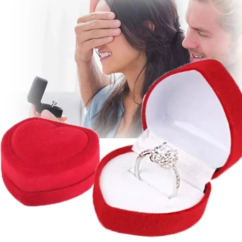 Heart Shape Love Ring Box
