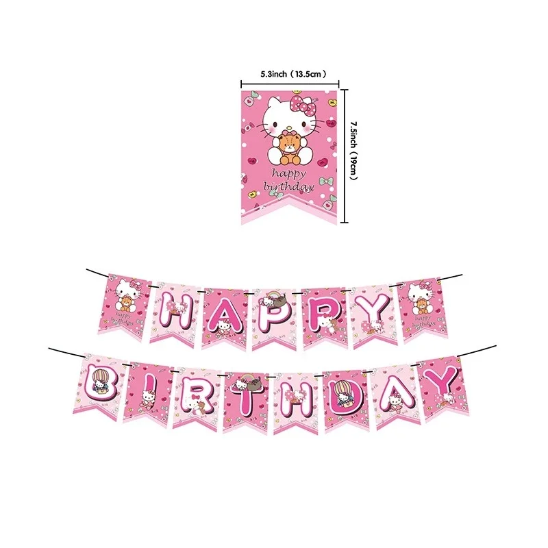 Hello Kitty Birthday Banner Set