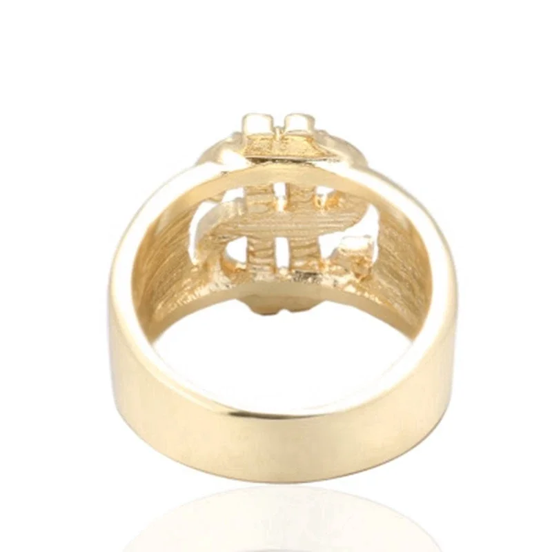 Hip Hop Dollar Ring & Necklace Set