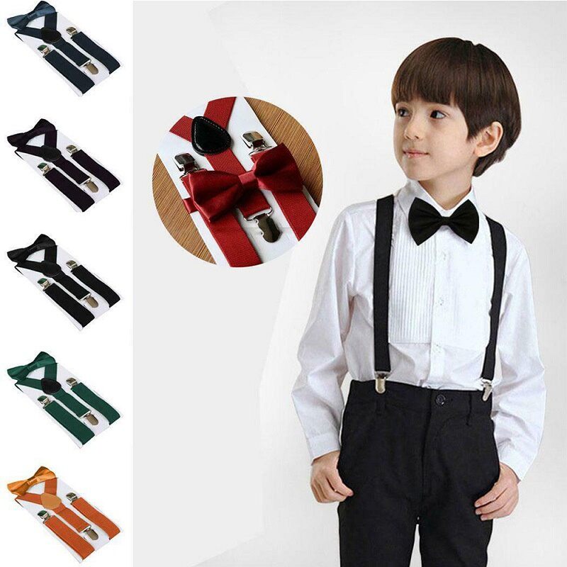 Kids' Suspender & Bow Tie Set