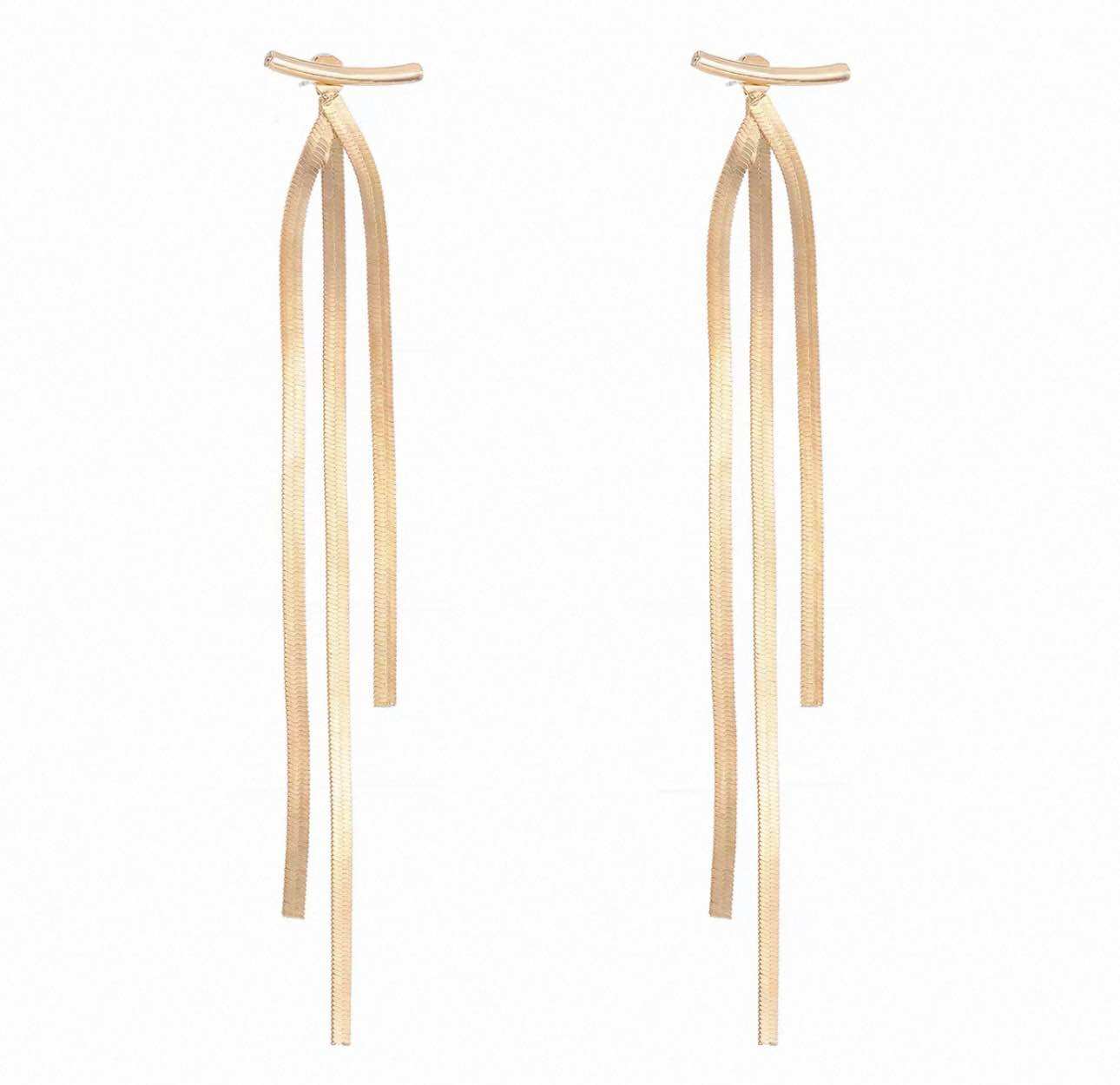 Long Dangle Chain Necklace