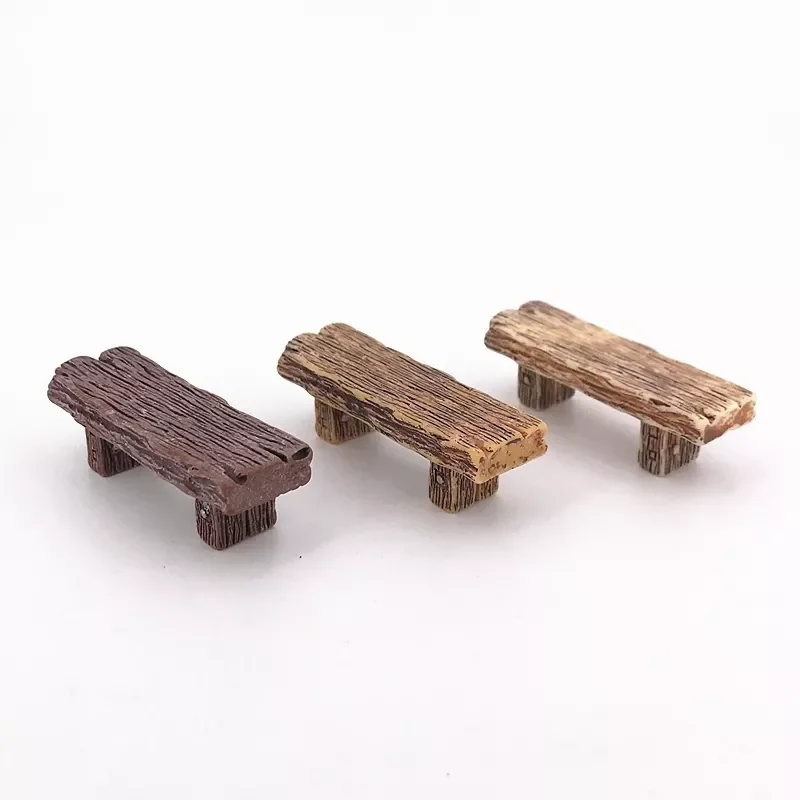 Miniature Wooden Benches (3 pcs)