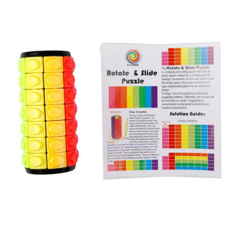 Rainbow Pop-It Fidget Cylinder