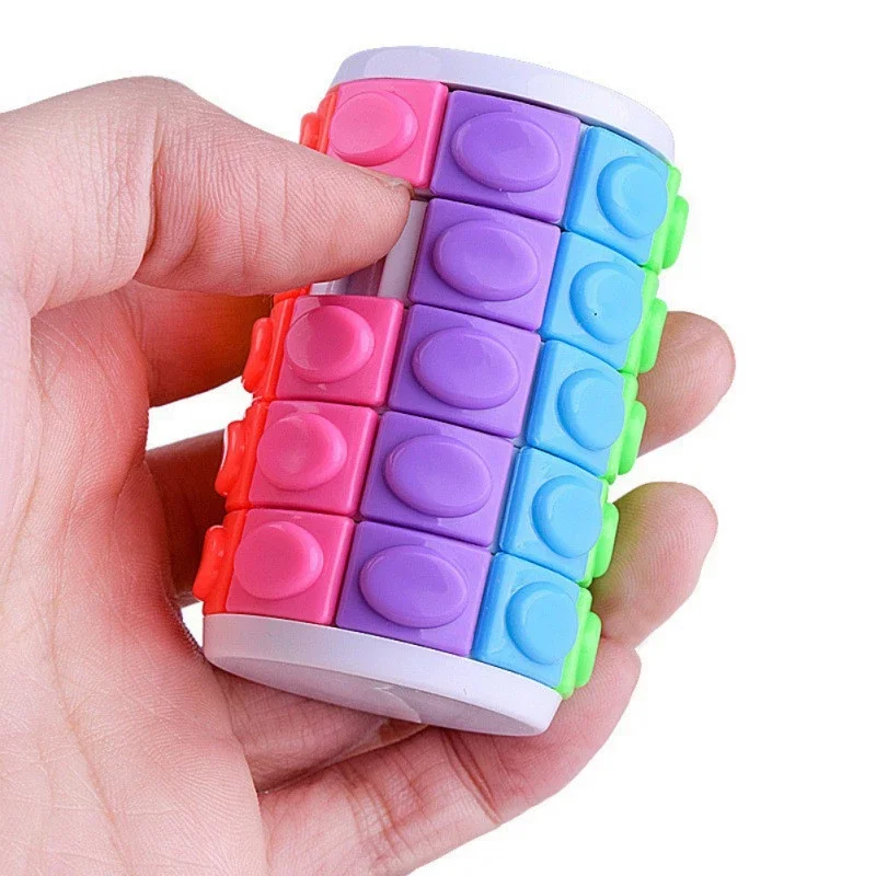 Rainbow Pop-It Fidget Cylinder