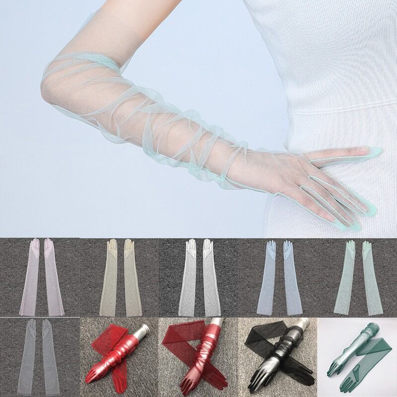 Sheer Long Gloves