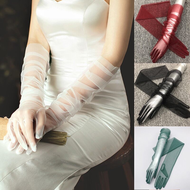 Sheer Long Gloves