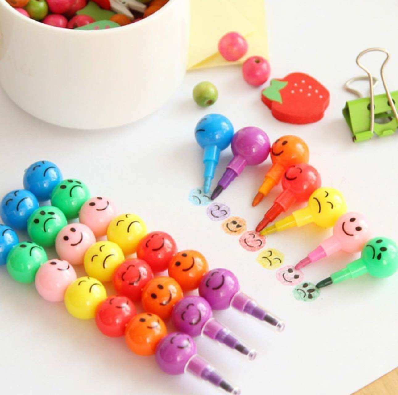 Stackable Rainbow Colour Pencil