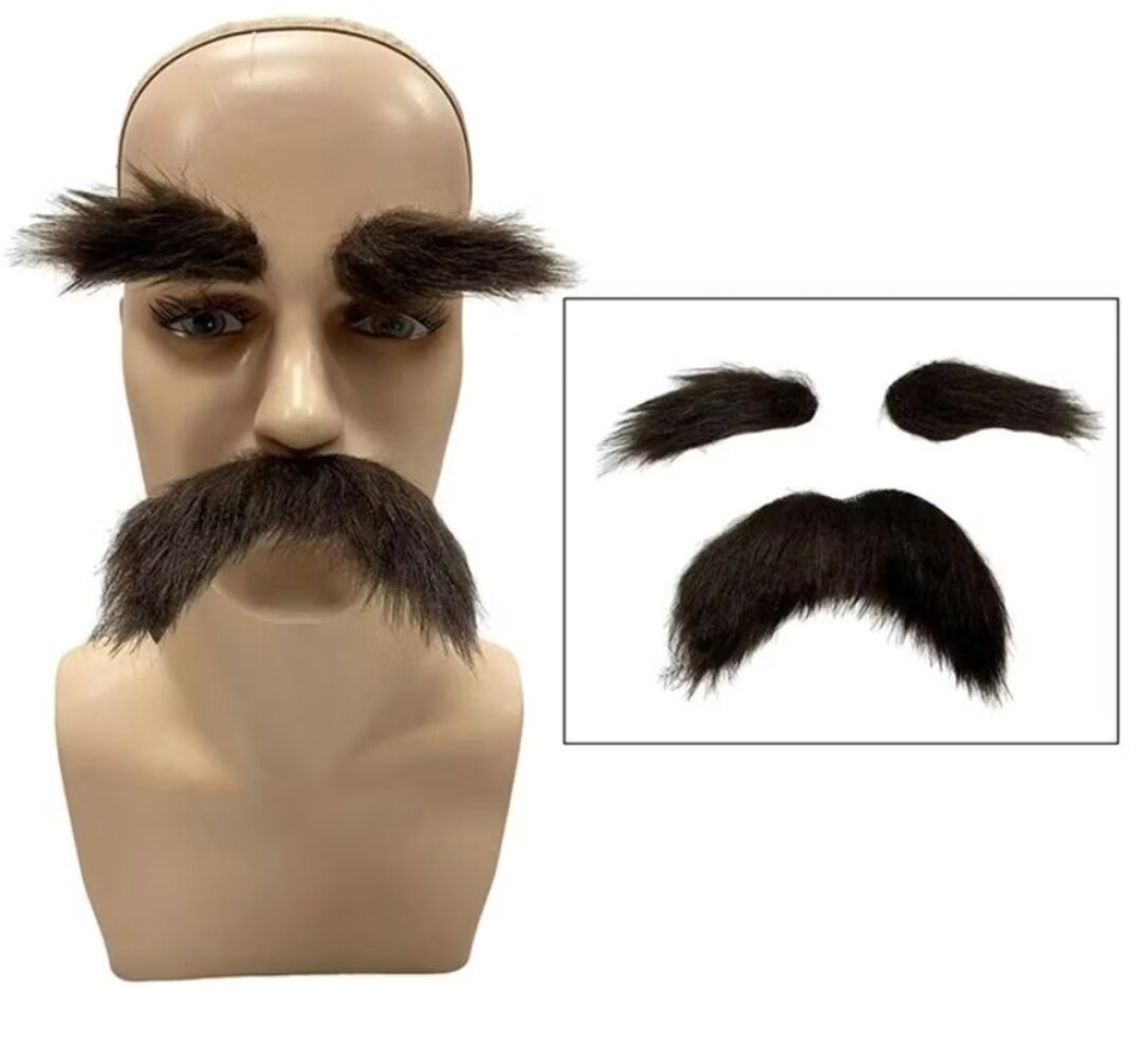 Stick-On Eyebrow & Beard Set
