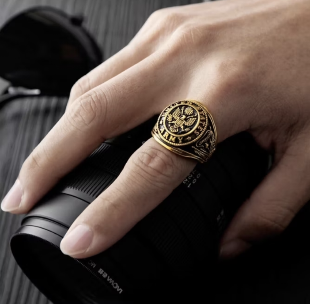 USA Eagle Gold Ring