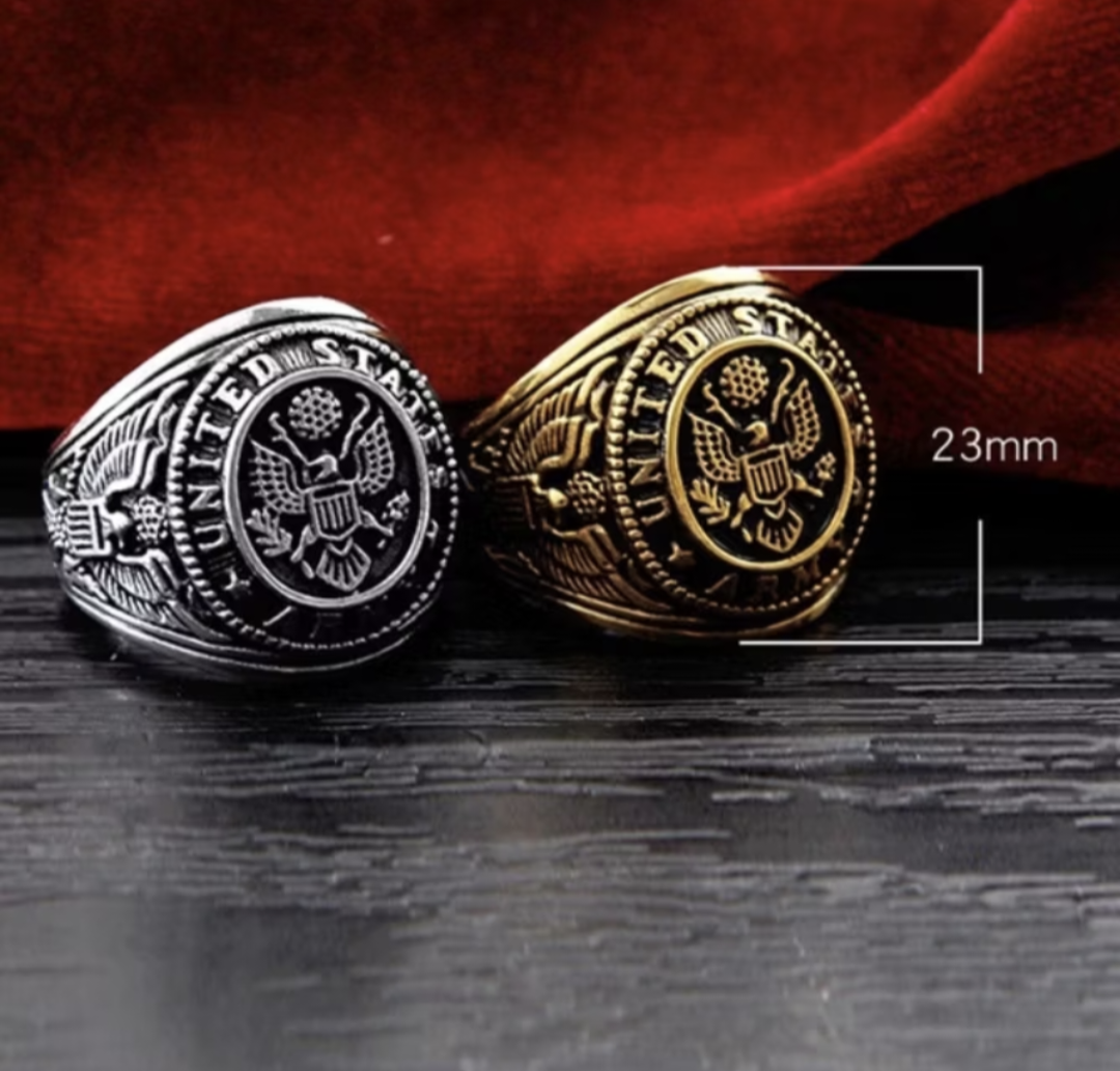 USA Eagle Gold Ring