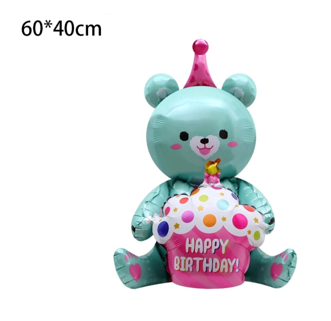 Valentine's Bear Foil Balloon