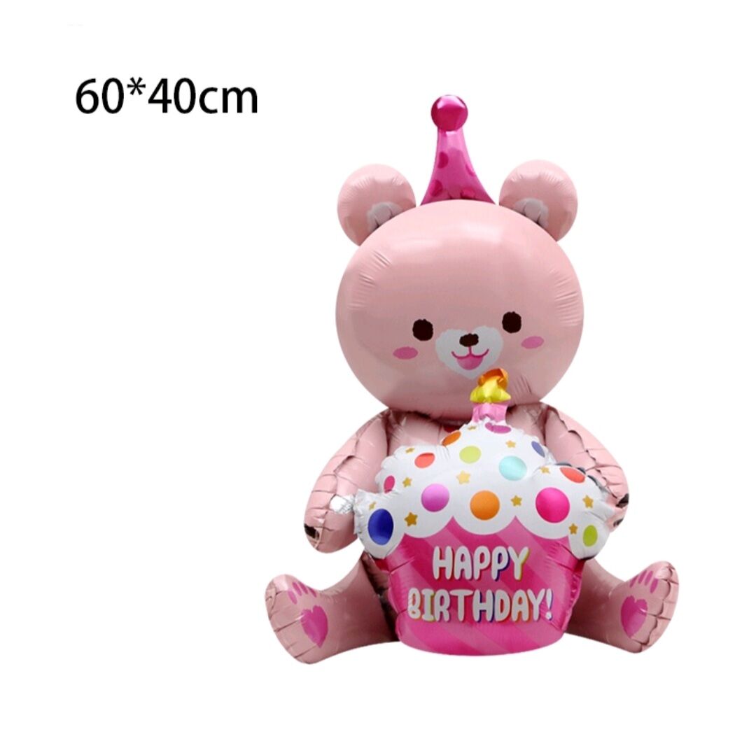 Valentine's Bear Foil Balloon