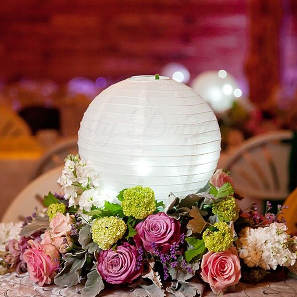 White Round Paper Lantern