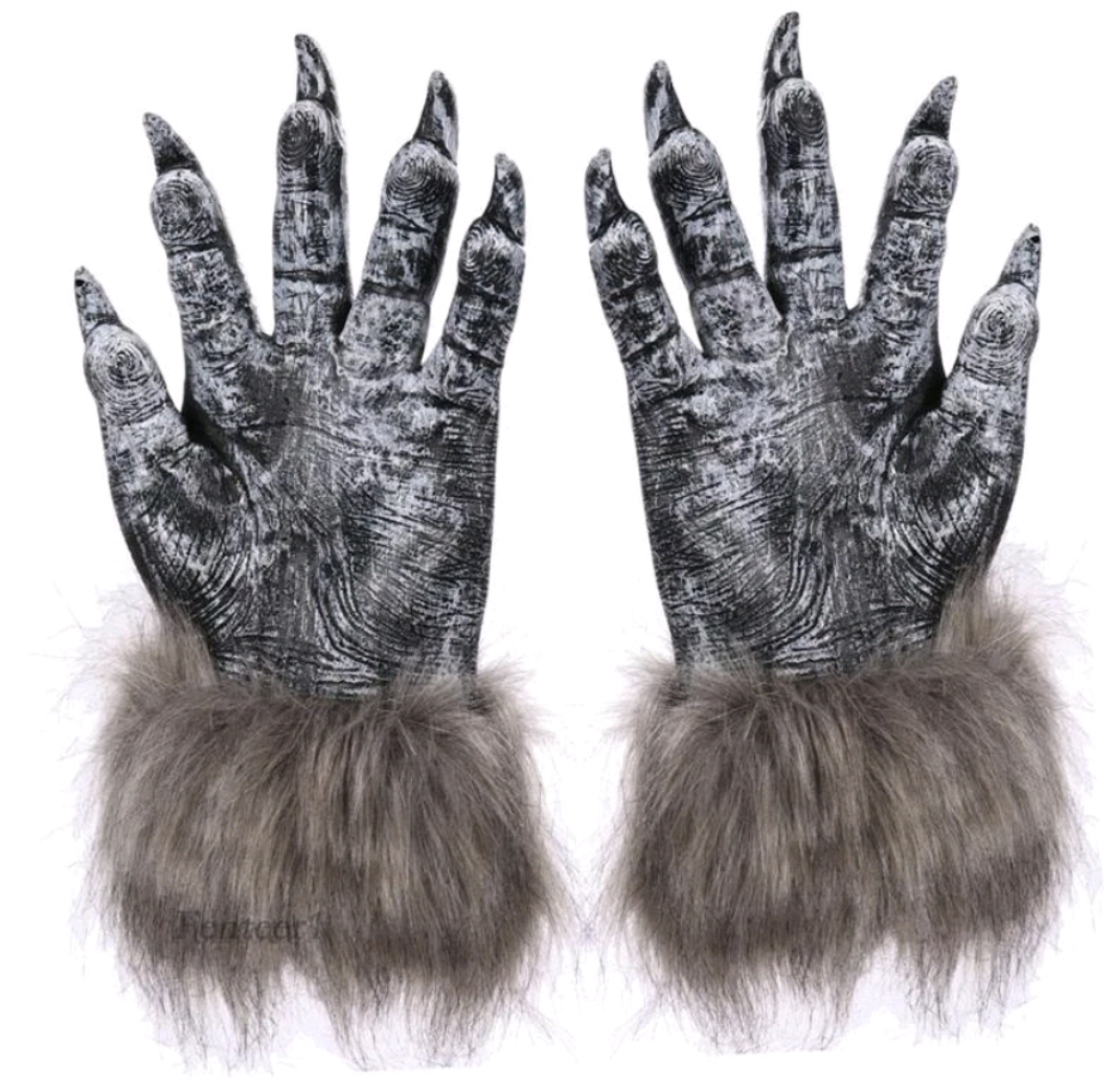 Wolf Claw Gloves with Fur