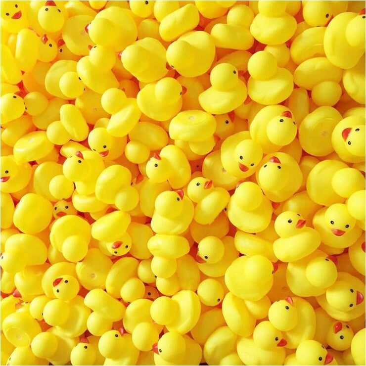Yellow Rubber Ducks (4 pcs)