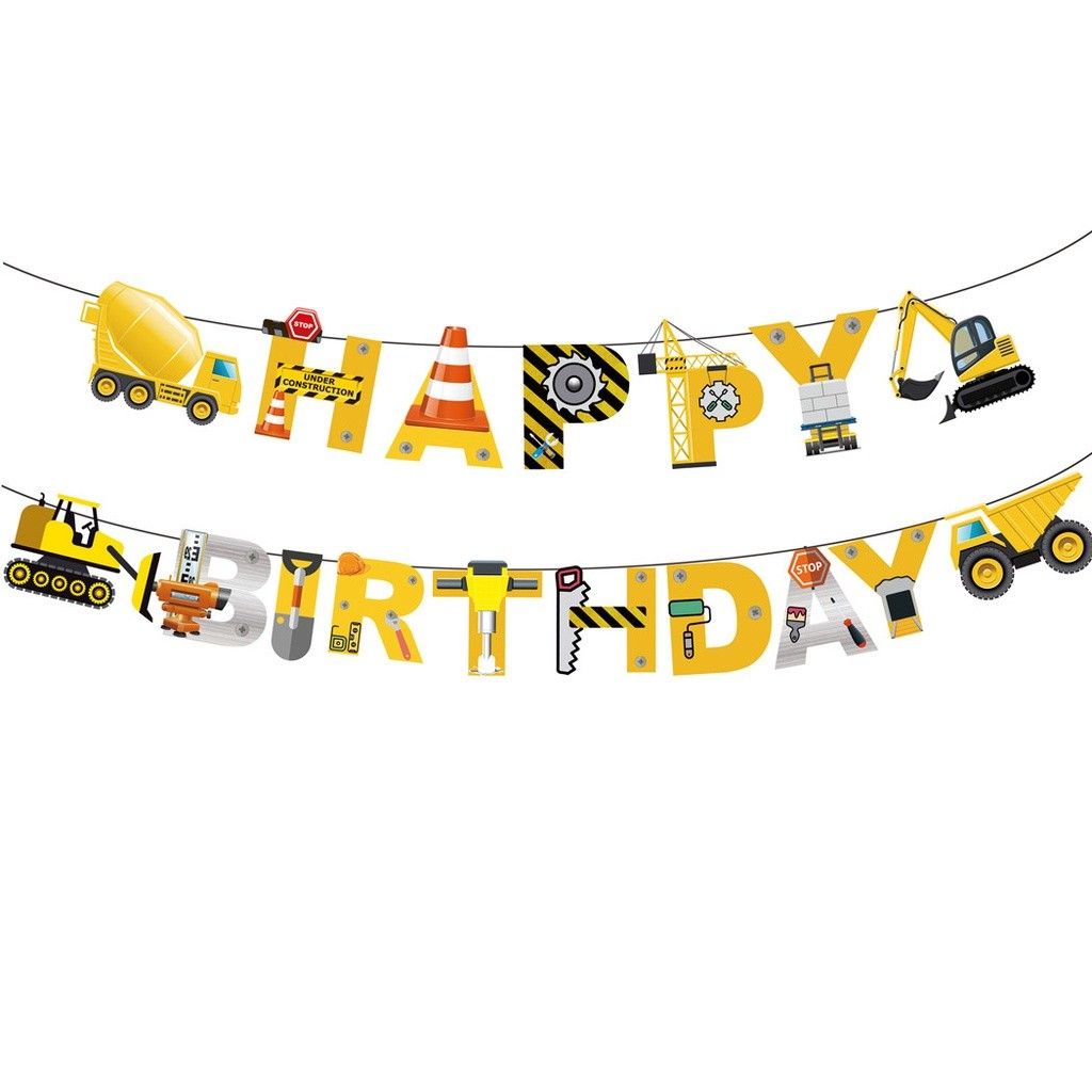 Happy Birthday Excavator Themed Party Singapore
